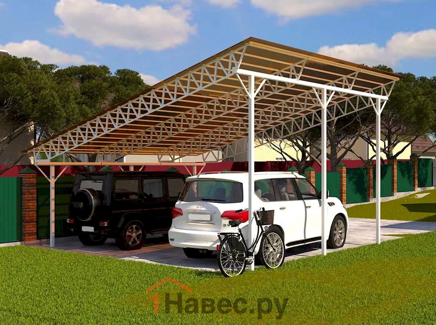 Навес из поликарбоната